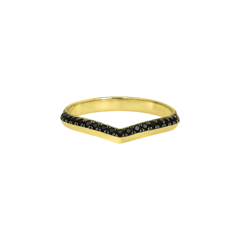 Horizon wishbone ring