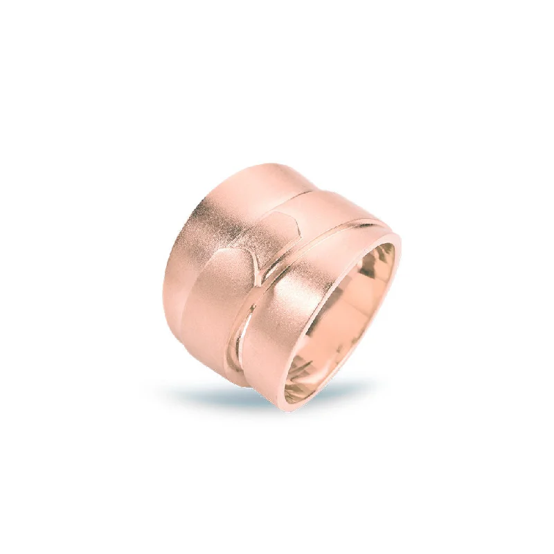 Jovian Large 18K Rosegold Ring