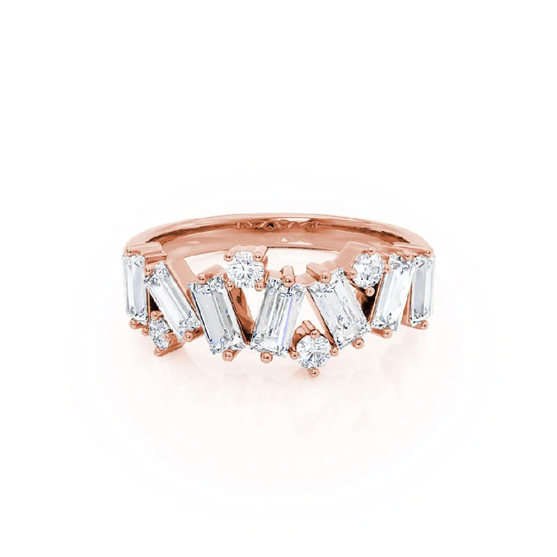 OCTAVIA - Lab Diamond Cluster Statement Eternity 18k Rose Gold