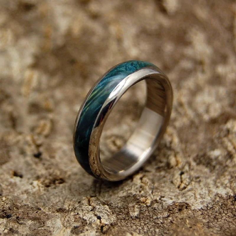 Te Amo | Men's Wood & Titanium Wedding Ring