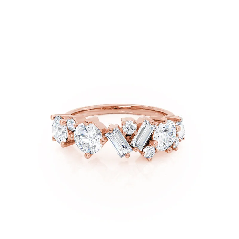 VENUS - Lab Diamond Cluster Statement Eternity 18k Rose Gold