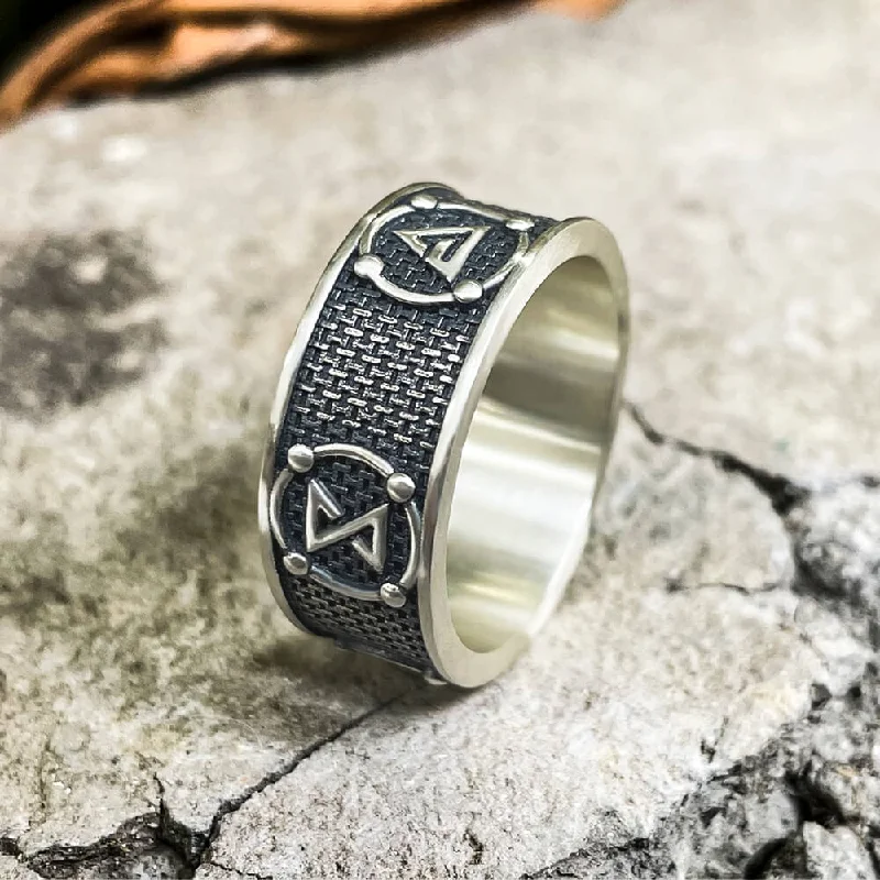 Witchers Elements Signs Sterling Silver Ring